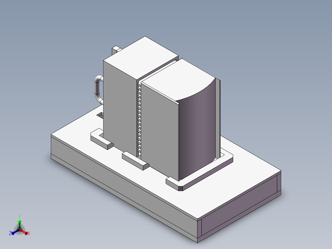 料架挤压设备正等轴测图