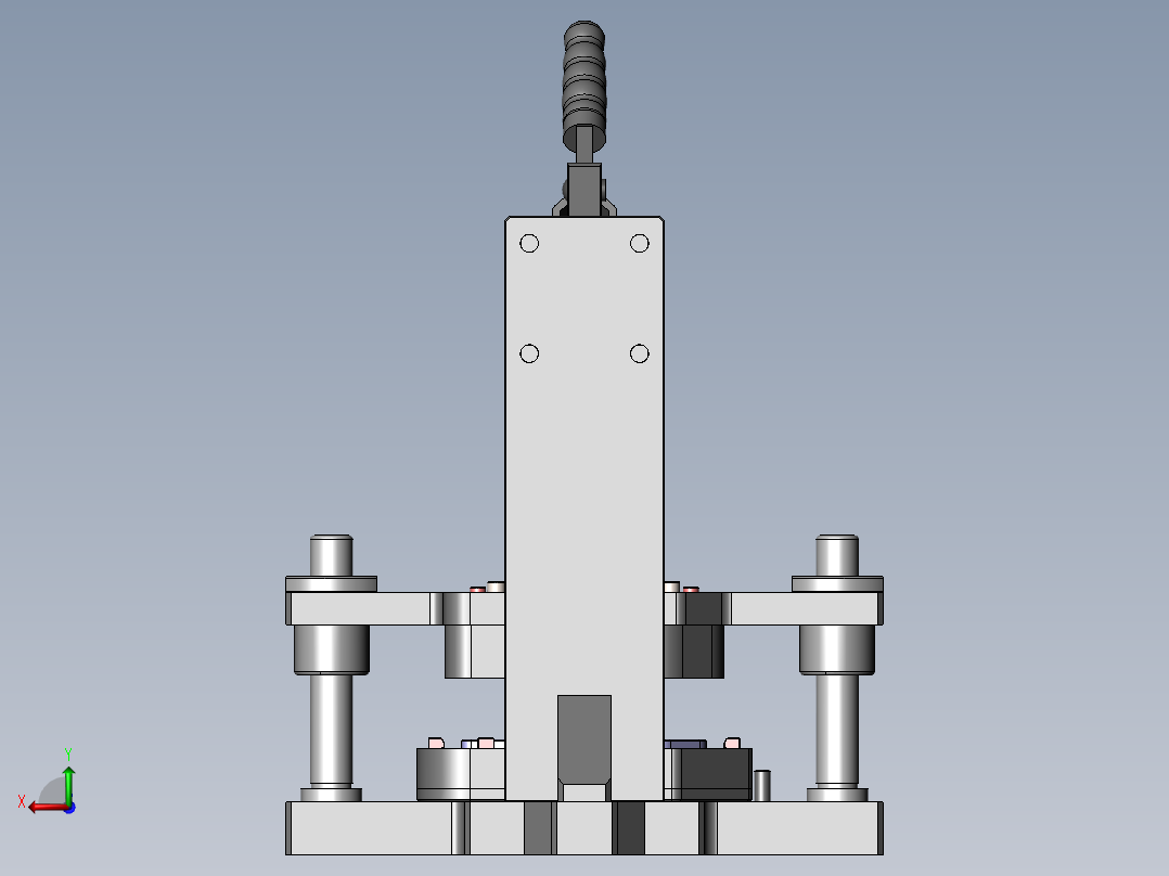 贴胶治具后视图