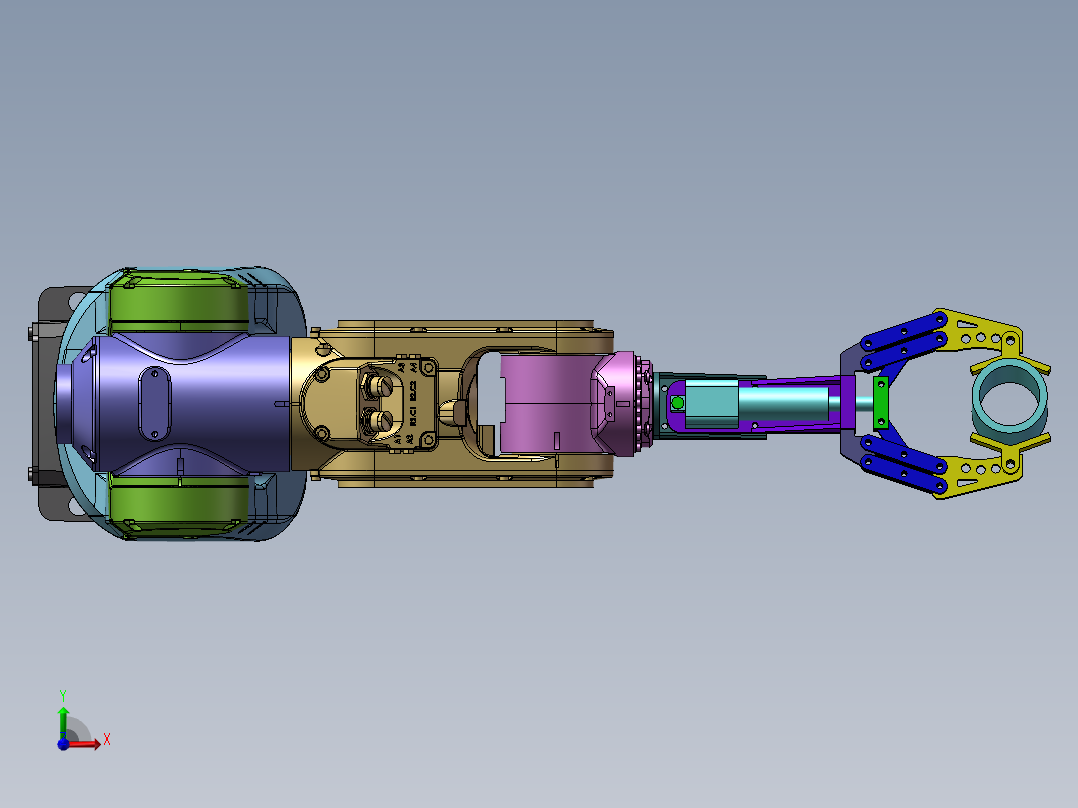 多自由度物料夹持机器人