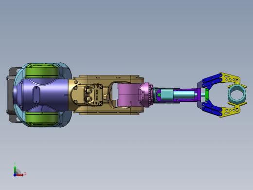 多自由度物料夹持机器人