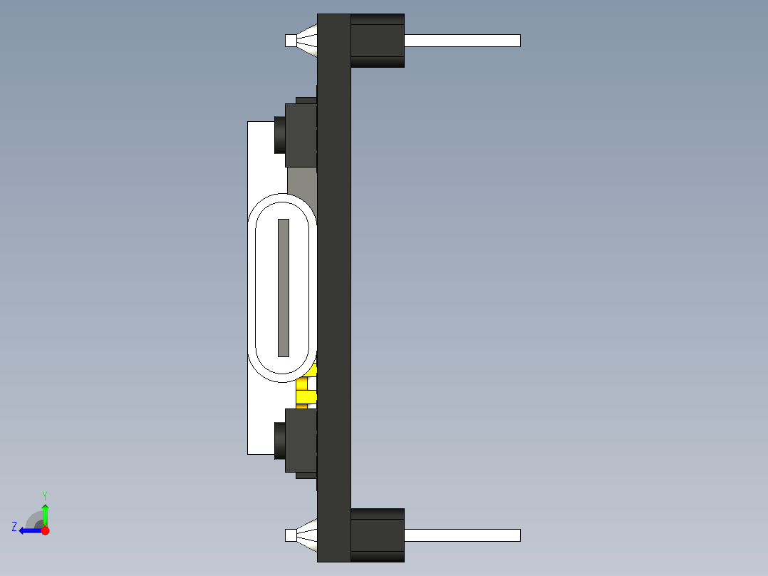 NodeMCU-32S usb接口开发板右视图