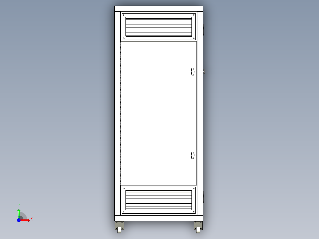 移动空气净化器前视图