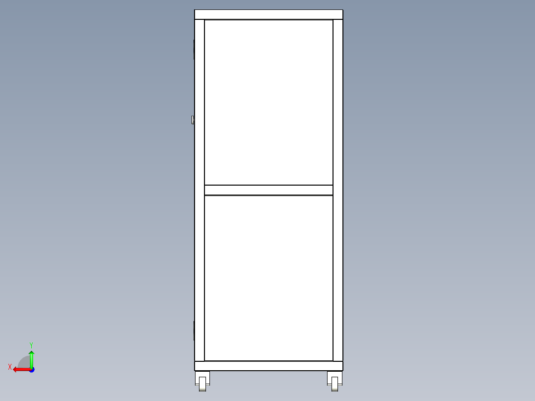 移动空气净化器后视图