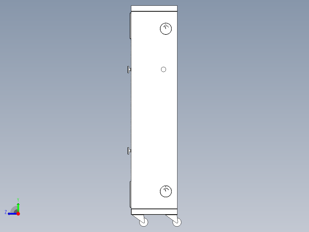 移动空气净化器右视图