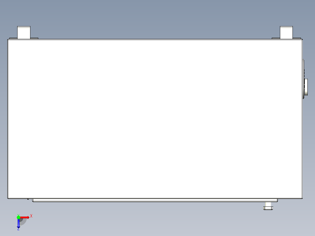 移动空气净化器俯视图