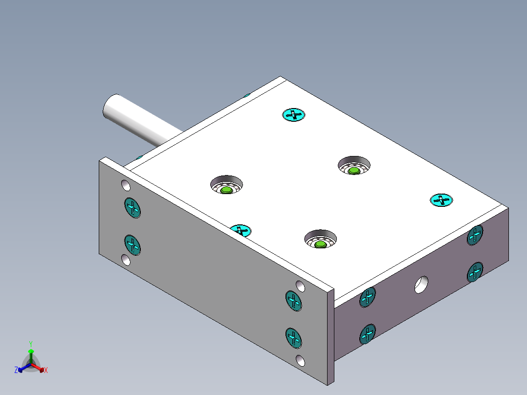 铜管拉直器sw20可编辑正等轴测图