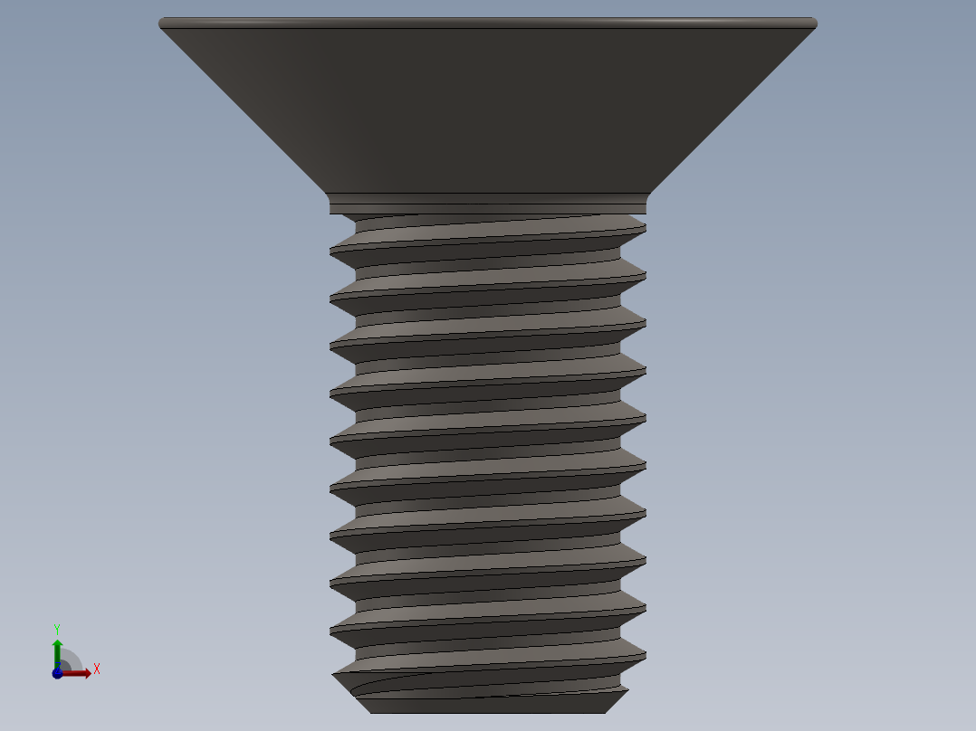 Screw_ISO_10642_M10x22_A2.SLDPRT前视图