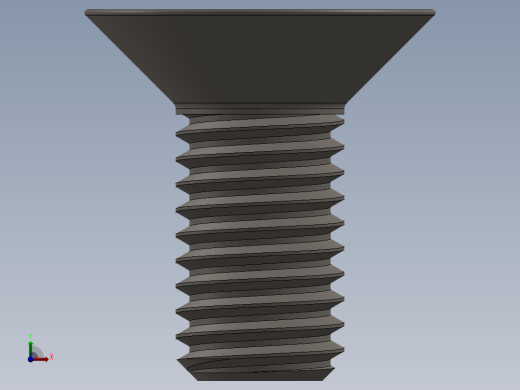 Screw_ISO_10642_M10x22_A2.SLDPRT前视缩略图