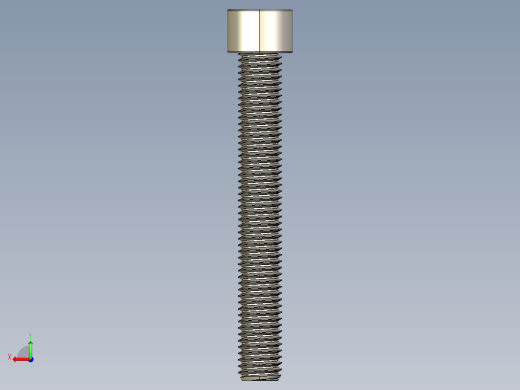 Screw_DIN_912_M12x90F_A2.STEP公制内六角螺钉后视缩略图