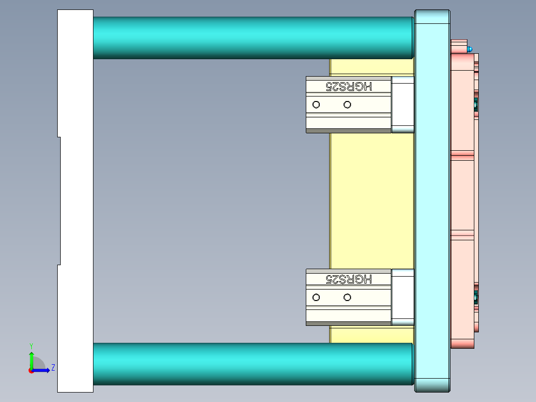 EDC30-A-笔记本CNC工装夹具三维模型CNC2-190128左视图