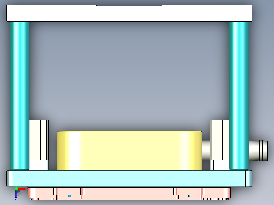 EDC30-A-笔记本CNC工装夹具三维模型CNC2-190128俯视图