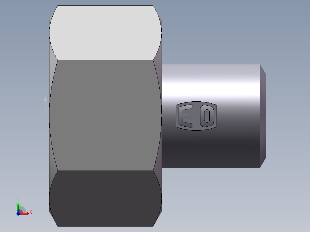 90度焊接接头、SKA25X5-前视图