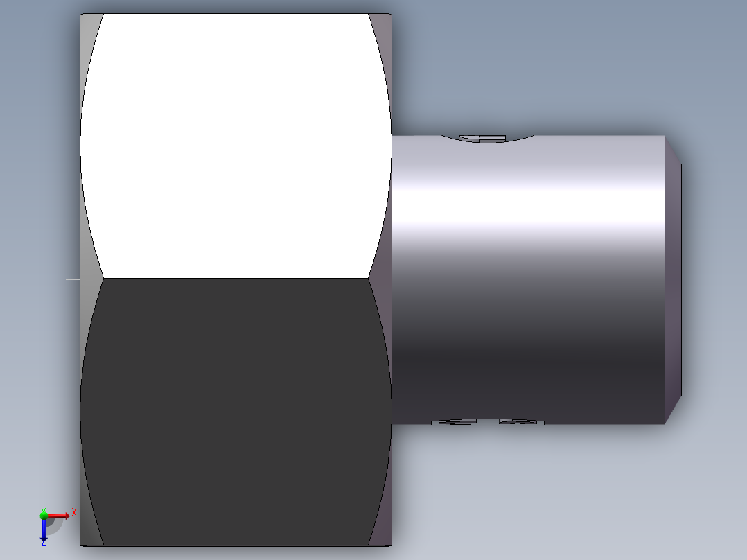 90度焊接接头、SKA25X5-俯视图