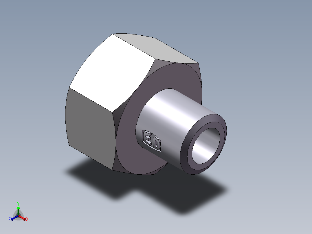 90度焊接接头、SKA25X5-正等轴测图