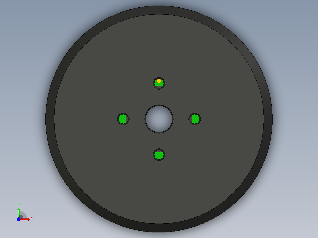 A0002534-T-Motor 云台电机 GB4106前视图