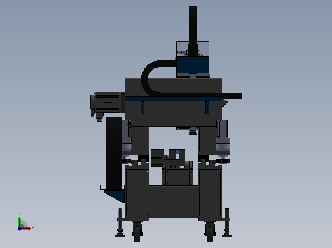 铣床、6米大型龙门铣床前视图