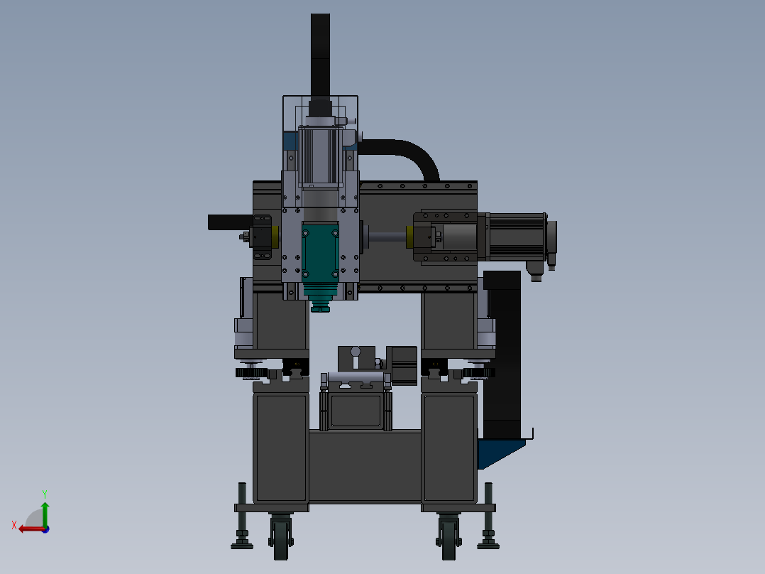 铣床、6米大型龙门铣床后视图