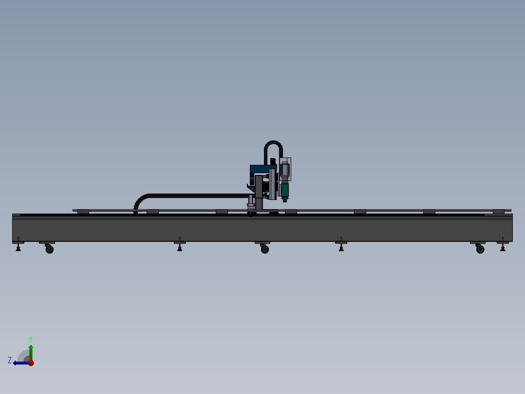 铣床、6米大型龙门铣床右视图