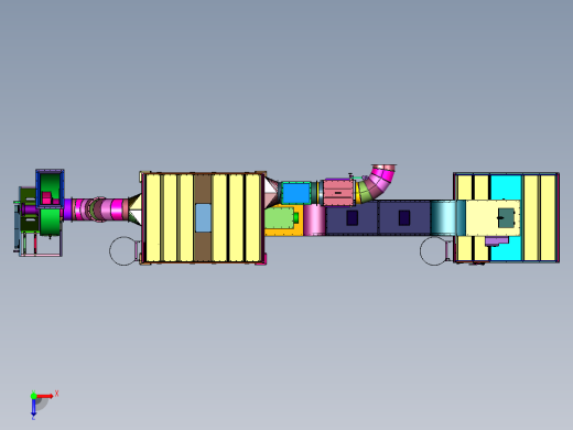 带自动集灰仓的除尘系统俯视缩略图