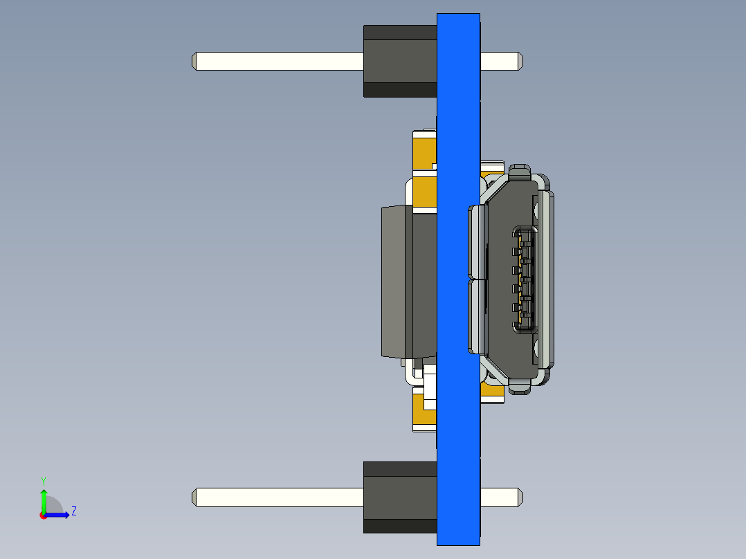 电路板、主板(164)左视图