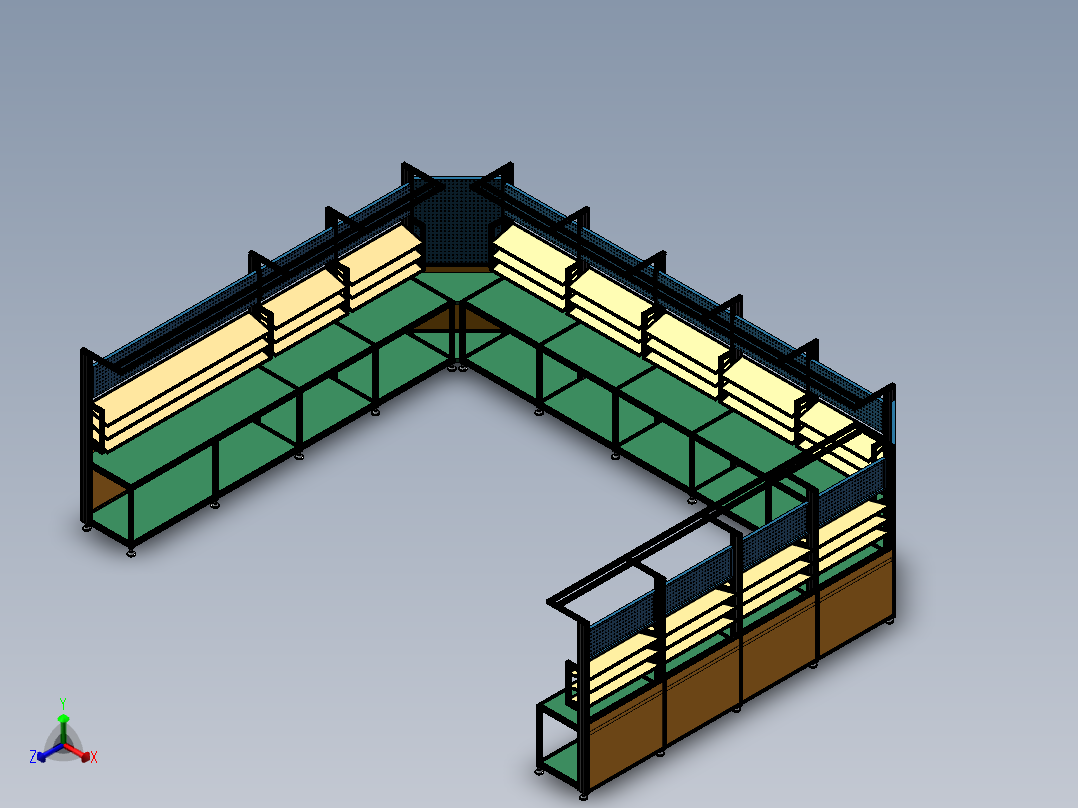 货架、铝型材工作台1