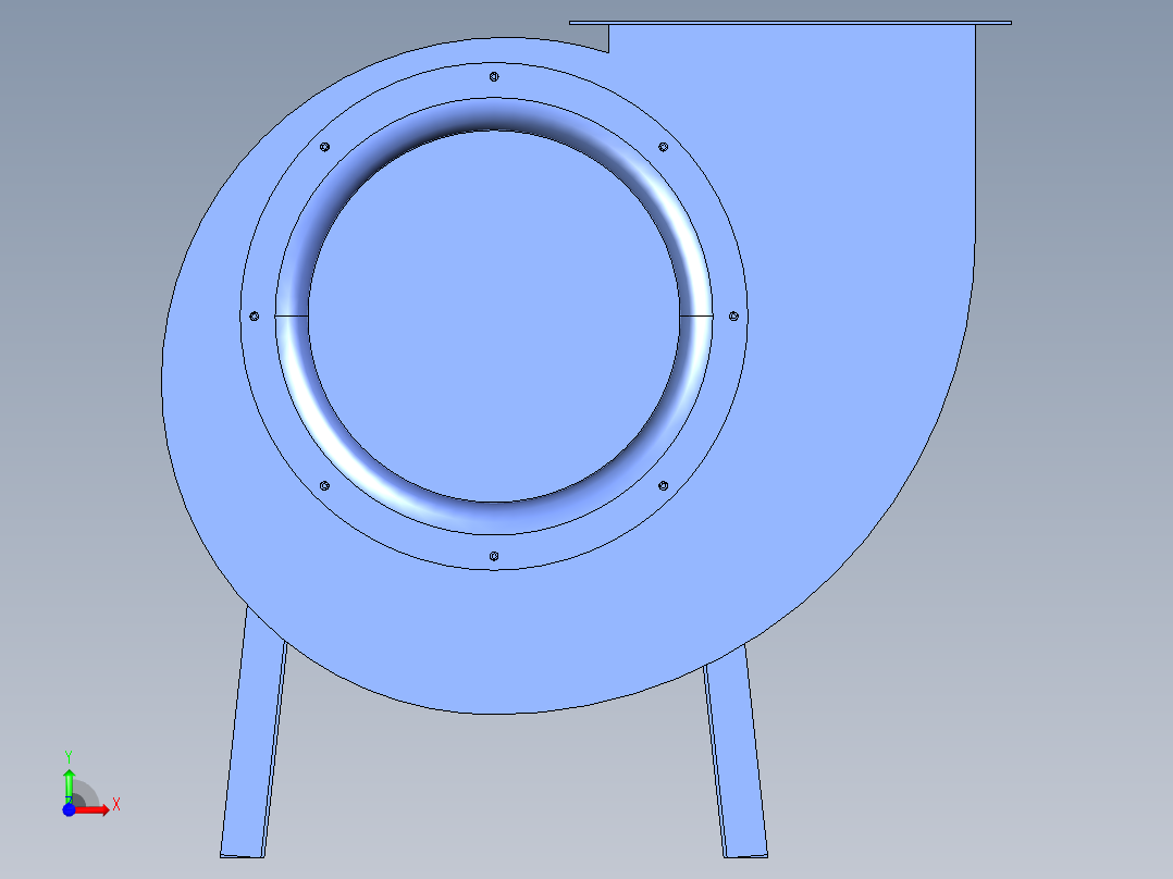 离心风机品牌Sodeca 1640-4T-10前视图