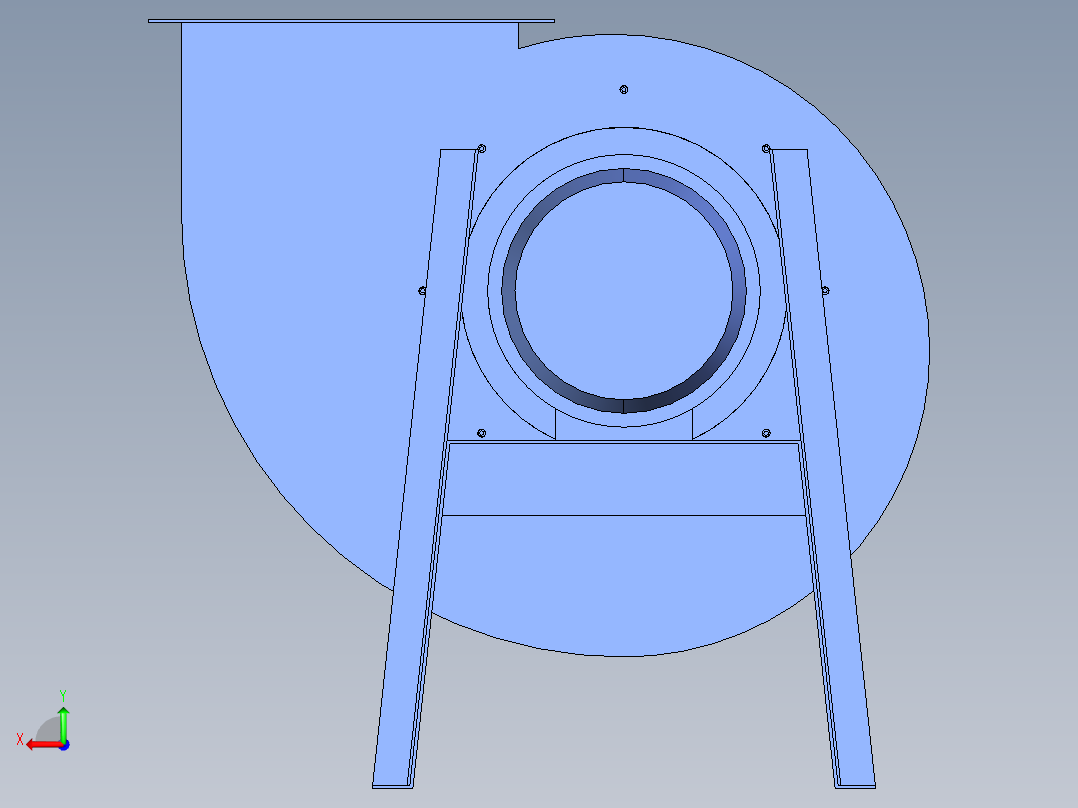 离心风机品牌Sodeca 1640-4T-10后视图