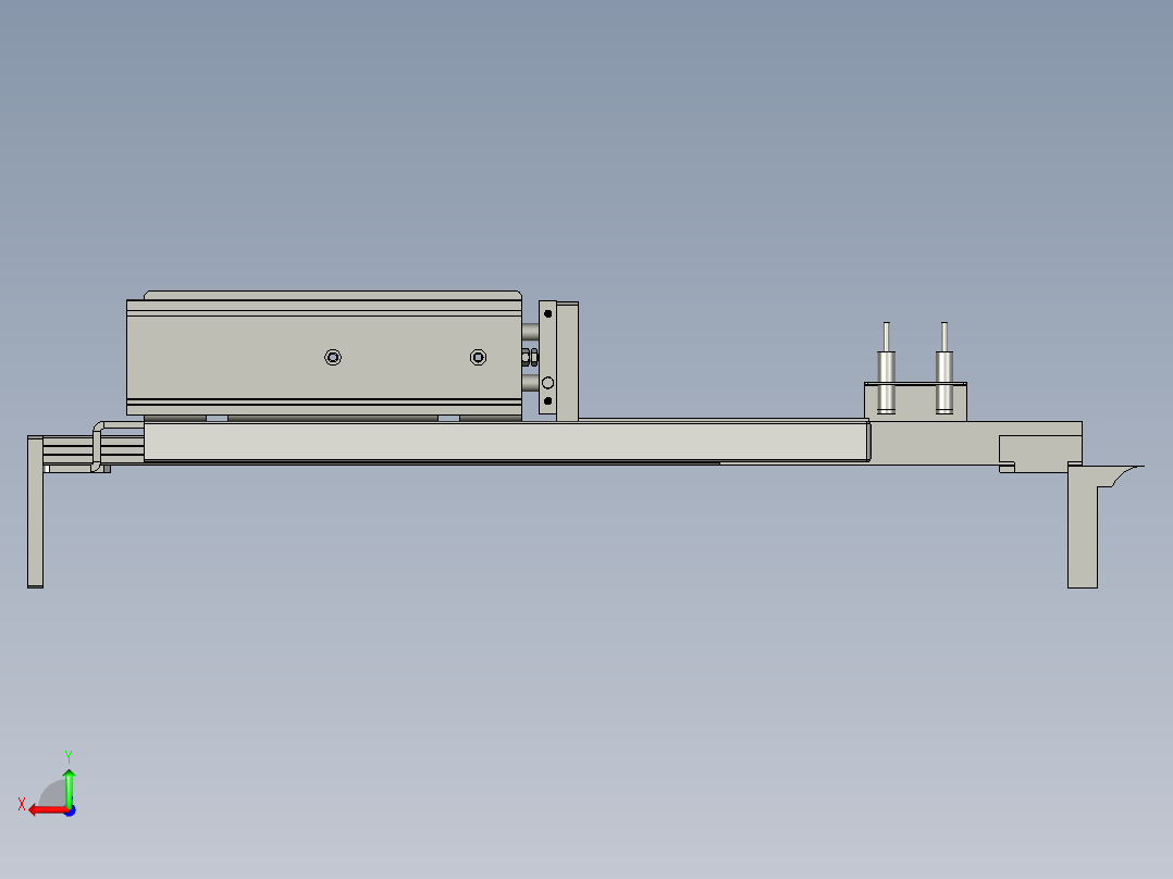 1-0200推料机构-YZ-CC后视图