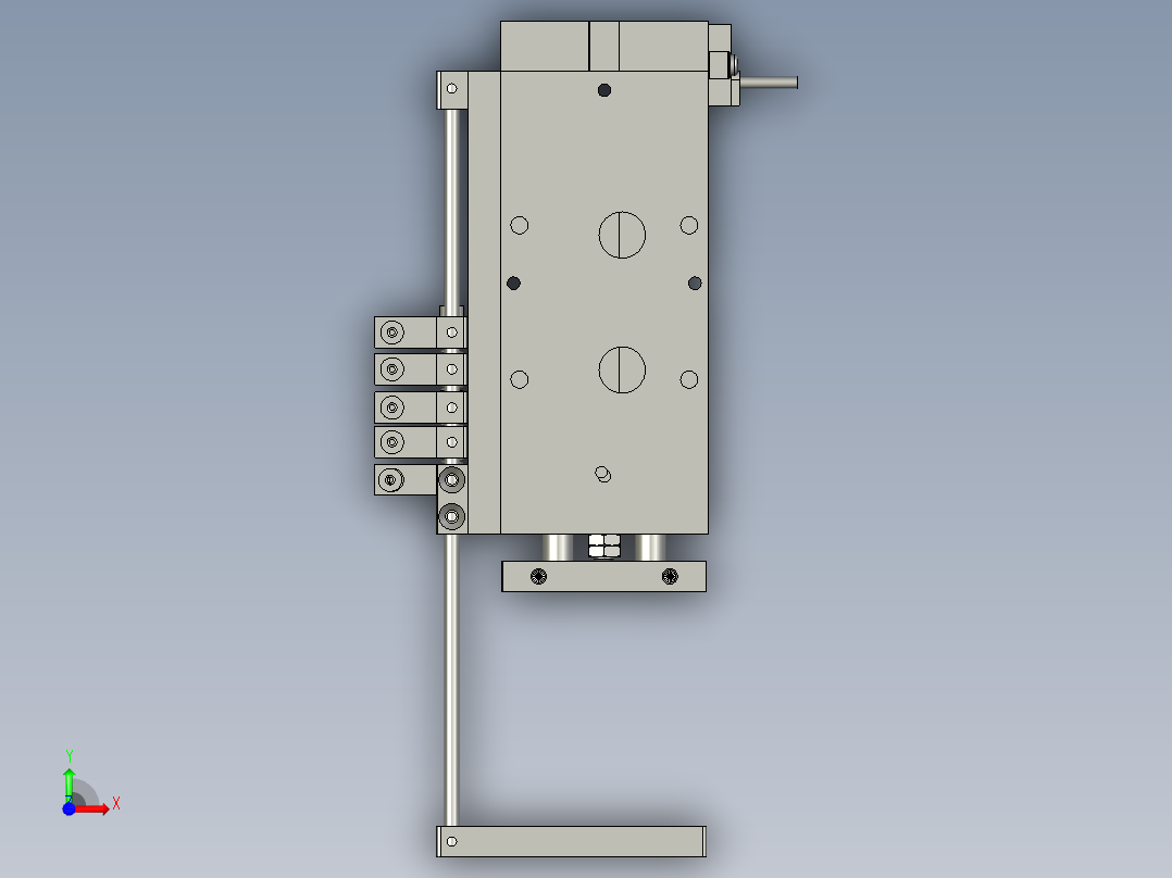 接收平台总装前视图