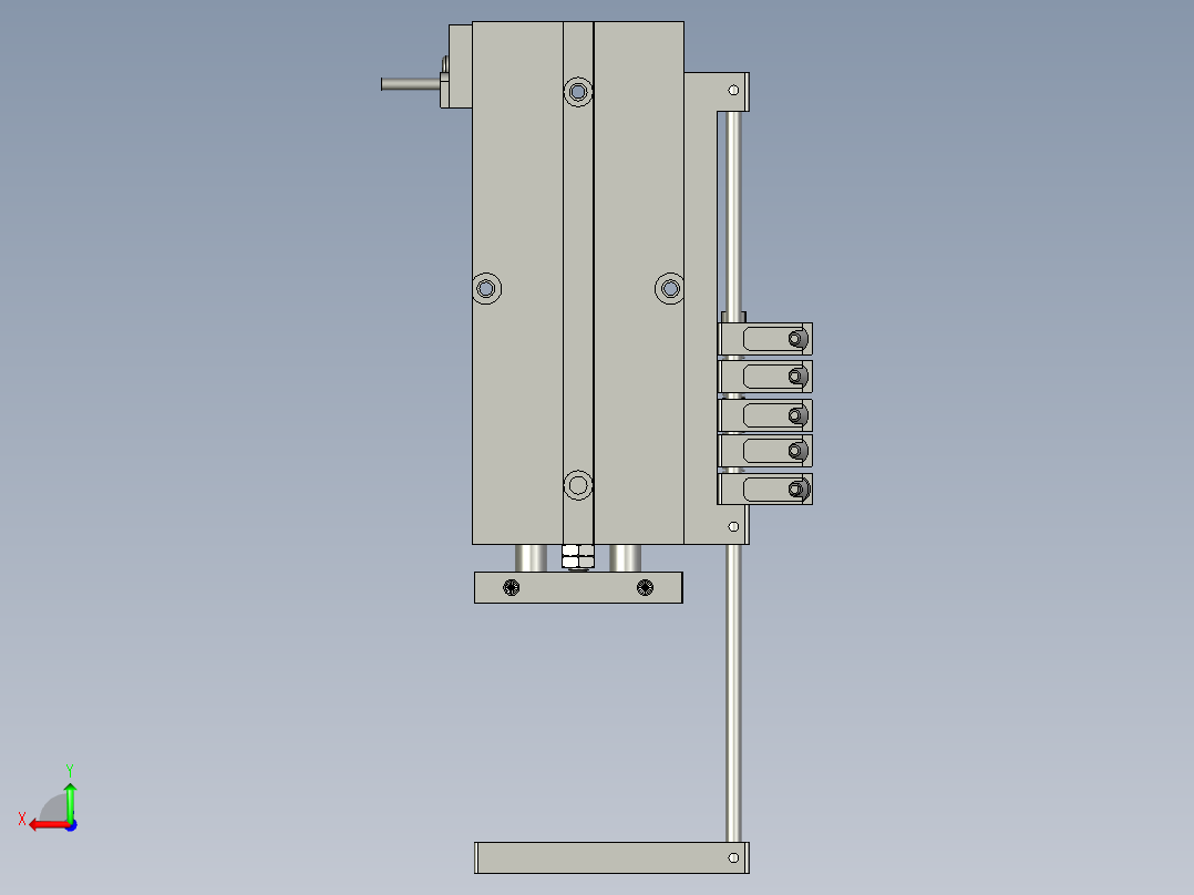 接收平台总装后视图