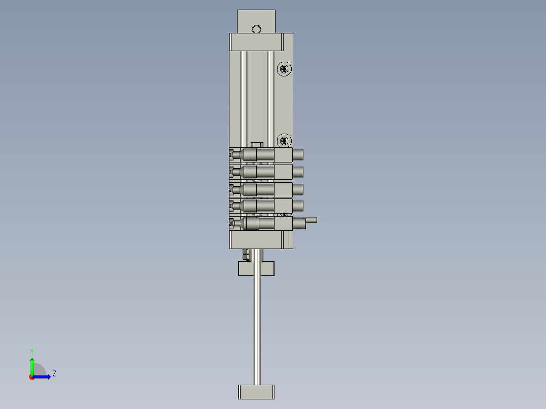 接收平台总装左视图