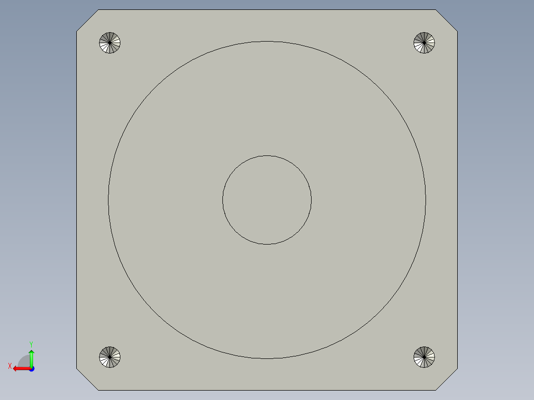 AB60-010汉弗瑞减速机外壳尺寸为60减速比为10后视图
