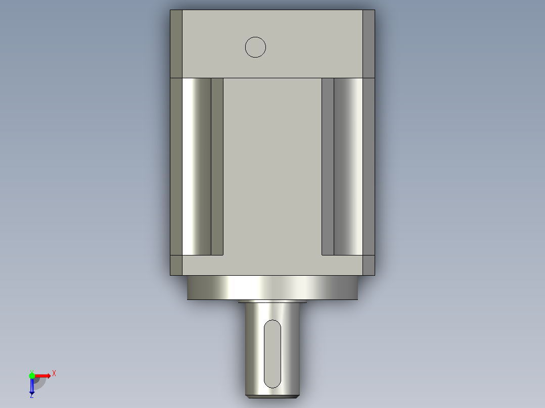 AB60-010汉弗瑞减速机外壳尺寸为60减速比为10俯视图