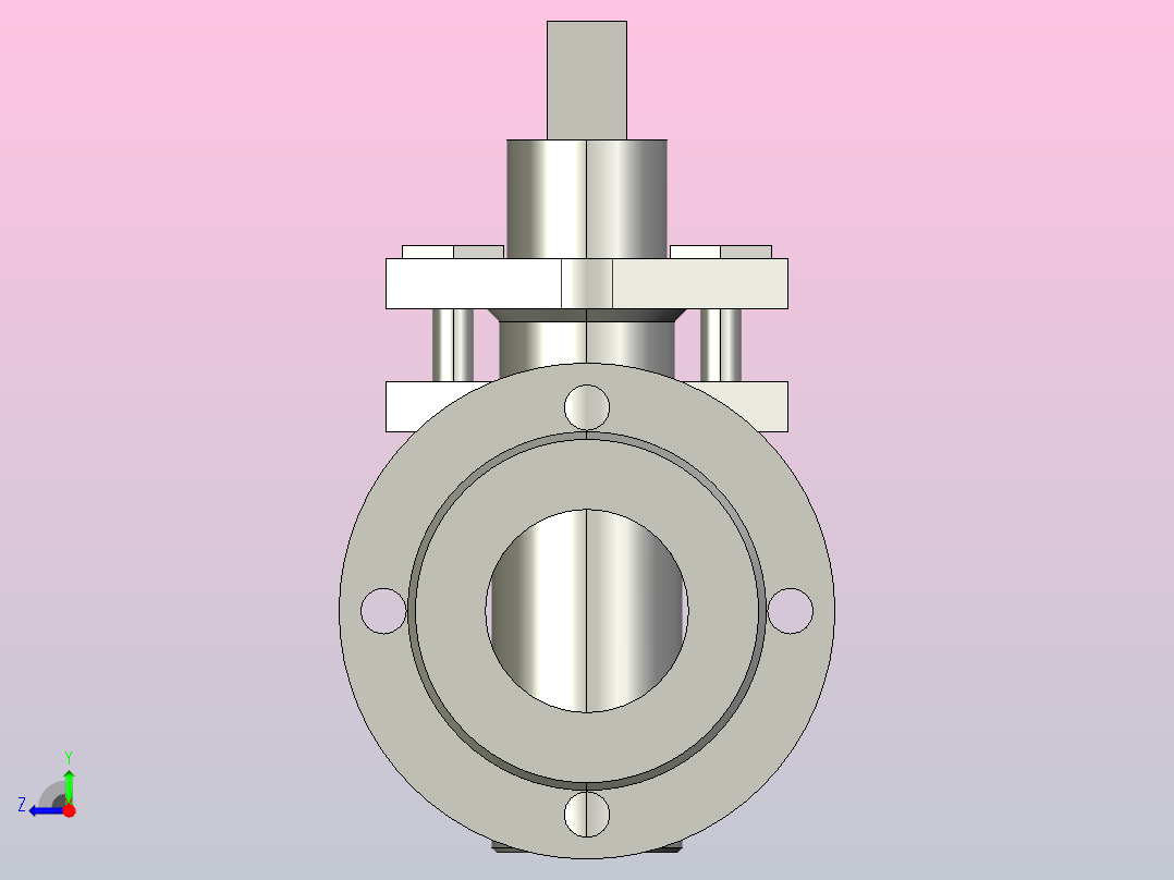 X43W-1.0C二通铸钢旋塞阀[80]右视图