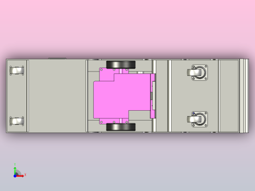 潜伏牵引型AGV小车3D图前视缩略图
