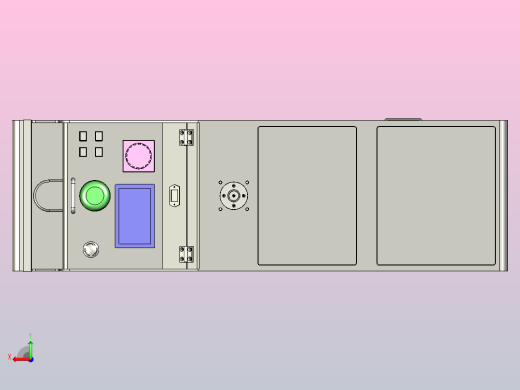 潜伏牵引型AGV小车3D图后视缩略图