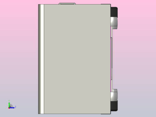 潜伏牵引型AGV小车3D图左视缩略图
