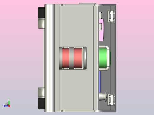 潜伏牵引型AGV小车3D图右视缩略图