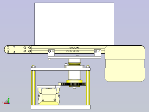 一款传送线分类装置3D模型后视缩略图