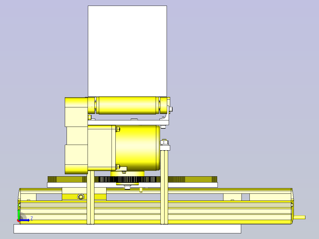 一款传送线分类装置3D模型左视图