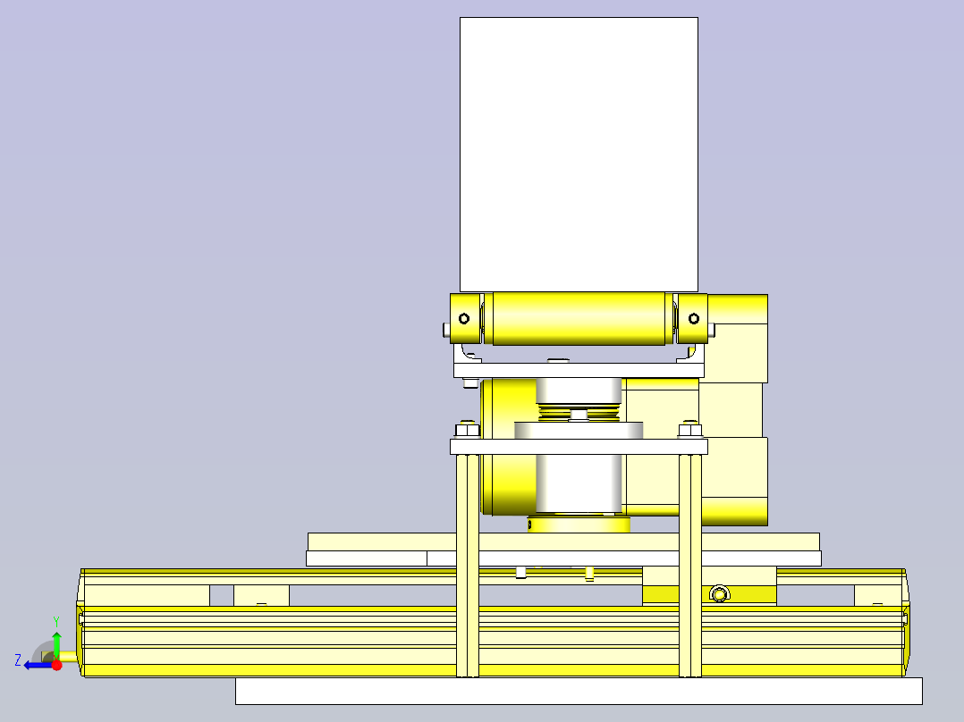 一款传送线分类装置3D模型右视图