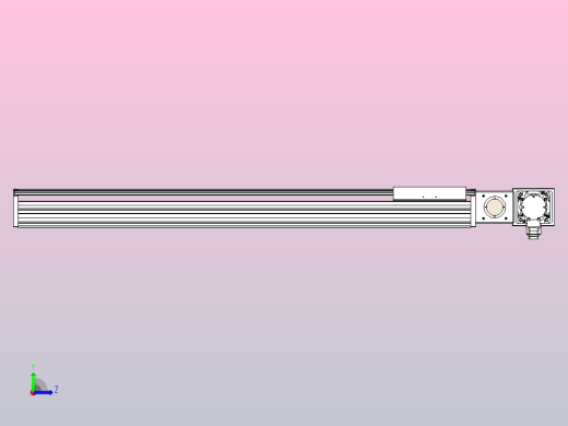 皮带直线轴半封闭可选导轨TPA-HNB-220D-176-L1050-MR-C-P1K-N3左视缩略图