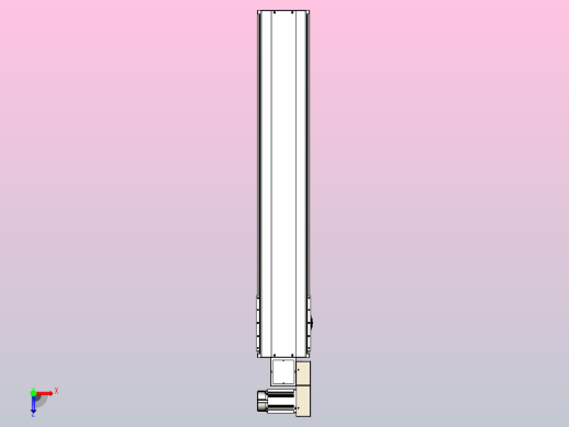 皮带直线轴半封闭可选导轨TPA-HNB-220D-176-L1050-MR-C-P1K-N3俯视缩略图