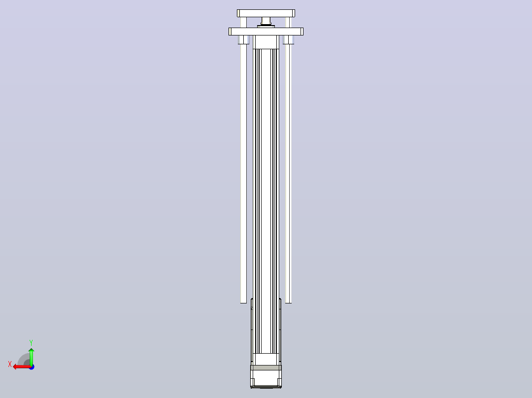 轻载电动缸TPA-ESR40-1210C-L500-MR-QDX-W-P40-C3后视图