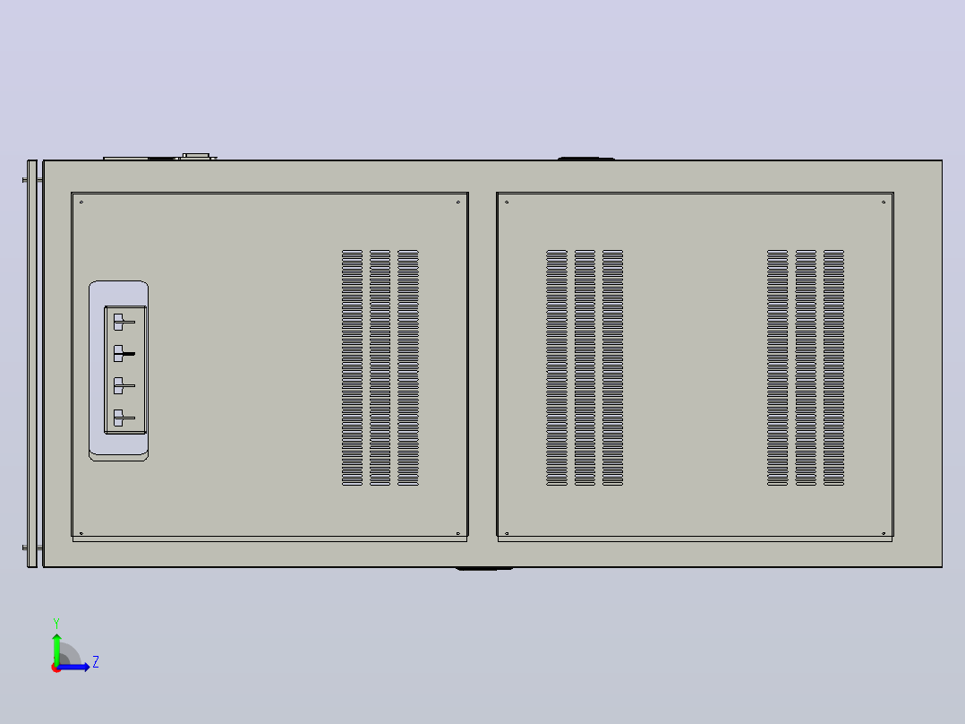 TNSZ-600柱式交流自动稳压器三维模型202010左视图