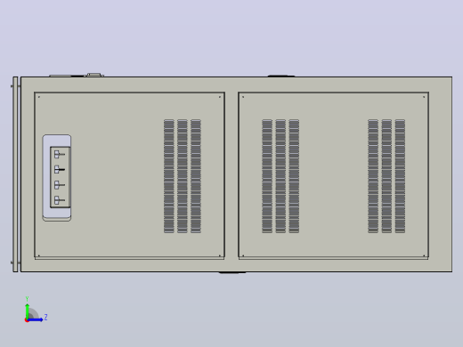 TNSZ-600柱式交流自动稳压器三维模型202010左视缩略图