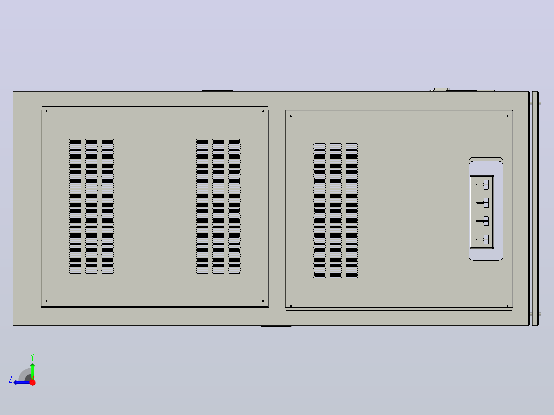 TNSZ-600柱式交流自动稳压器三维模型202010右视图