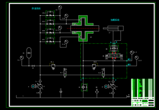 卧式车铣加工中心液体静压轴承液压系统（SW+CAD+说明书）缩略图