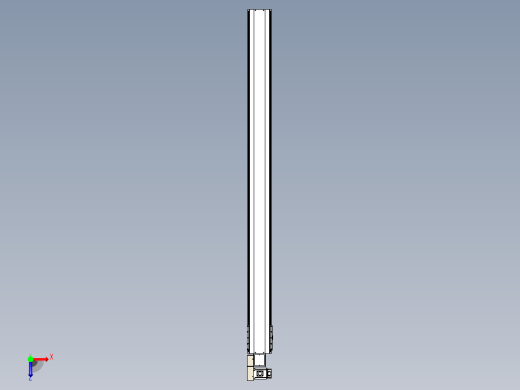 皮带直线轴半封闭可选导轨TPA-HNB-220D-176-L2750-ML-Y-P1K-N3俯视缩略图
