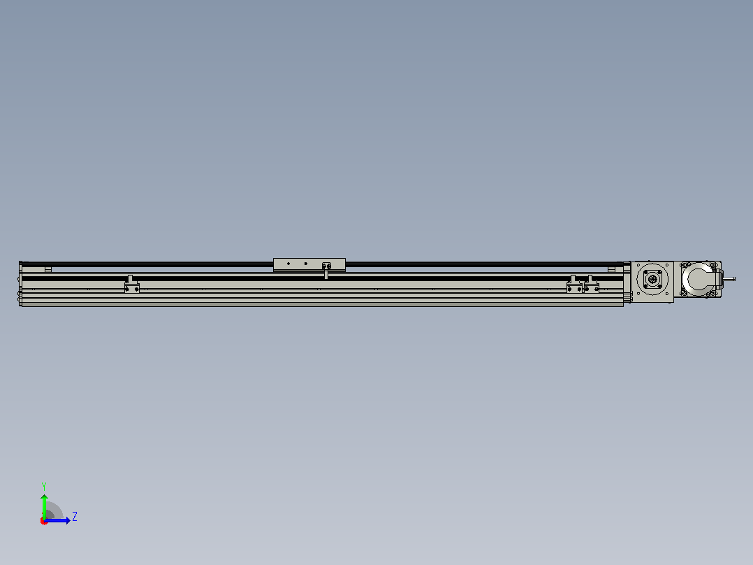 MT120BT半封闭皮带滑台[MT120BT.L100.800.R.P40.C3]左视图